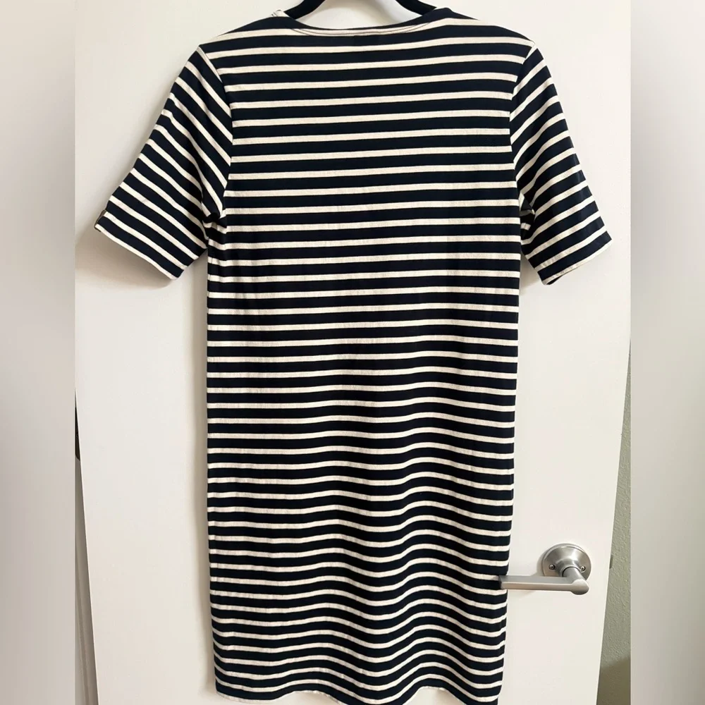 KULE Tee Dress Navy White Stripes Small - Picture 8 of 10